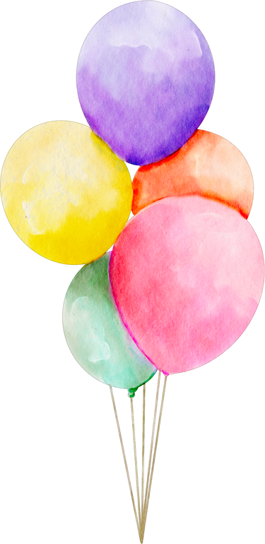 watercolor balloon