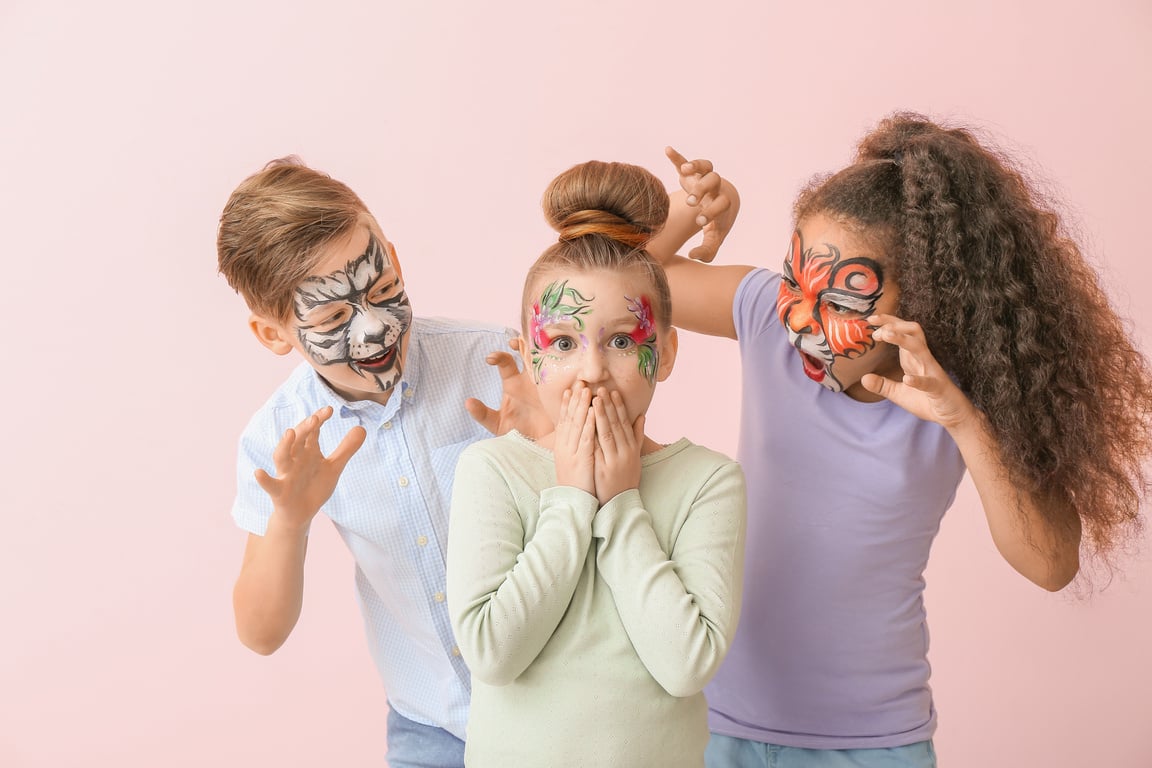 Children with Face Painting